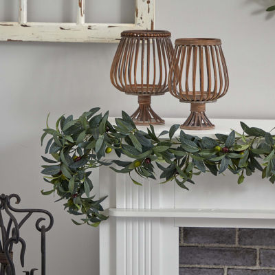Nearly Natural 6.5ft Olive Thanksgiving Indoor Garland
