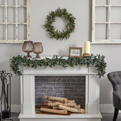 Nearly Natural 6.5ft Olive Thanksgiving Indoor Garland
