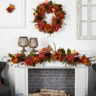 Nearly Natural 6ft Assort Faux Thanksgiving Garland
