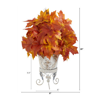 Nearly Natural Autumn Maple Leaf Faux Artificial Plant