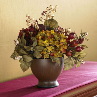 Nearly Natural Seasonal Floral Arrangement