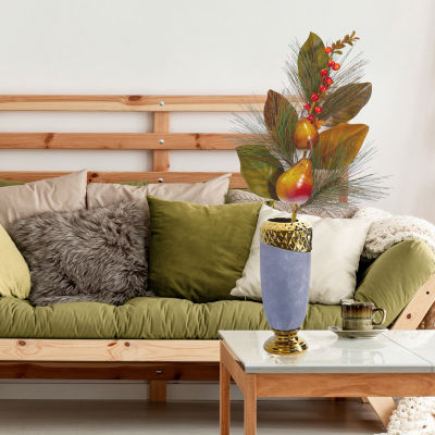 Nearly Natural 24" Faux Magnolia & Pine Stem Set Artificial Flowers