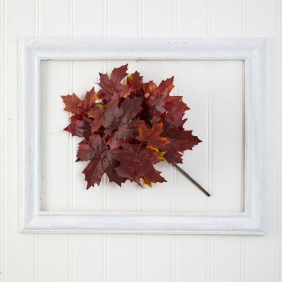 Nearly Natural Autumn Maple Leaf Faux Artificial Flowers