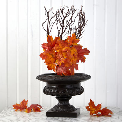 Nearly Natural Autumn Maple Leaf Faux Artificial Flowers