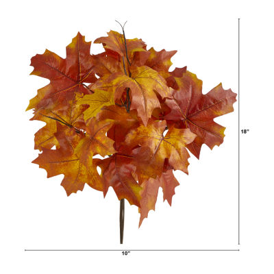 Nearly Natural Autumn Maple Leaf Faux Artificial Flowers