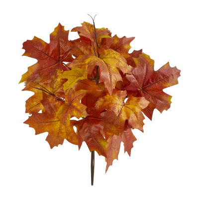 Nearly Natural Autumn Maple Leaf Faux Artificial Flowers