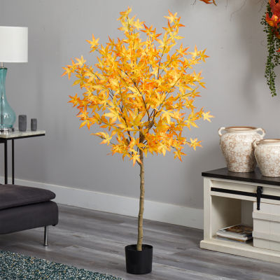 Nearly Natural 5ft Autumn Maple Fall Artificial Plant