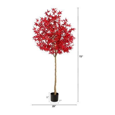 Nearly Natural 6ft Autumn Maple Fall Artificial Plant