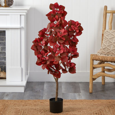 Nearly Natural 4ft Autumn Pomegranate Artificial Plant