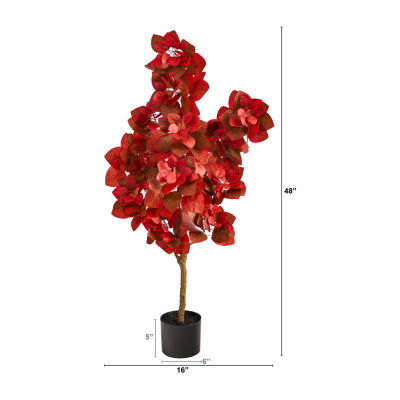 Nearly Natural 4ft Autumn Pomegranate Artificial Plant