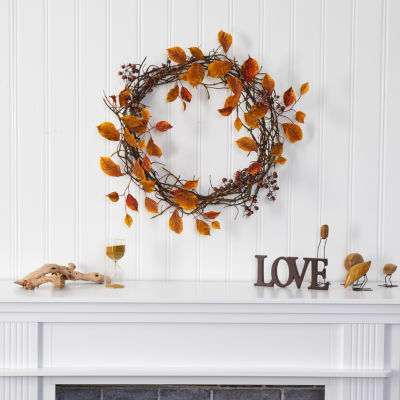 Nearly Natural Harvest Twig Wreath