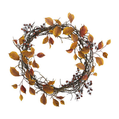 Nearly Natural Harvest Twig Wreath
