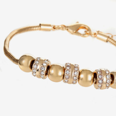 Liz Claiborne Womens Glass Strand Bracelet