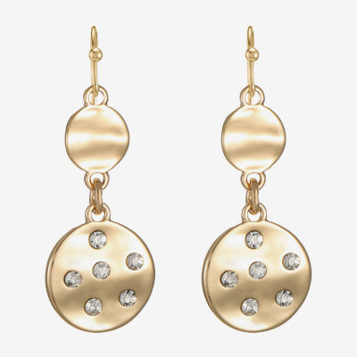 Liz Claiborne Womens Glass Drop Earrings