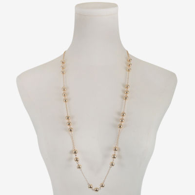 Liz Claiborne 35 Inch Rope Round Strand Necklace