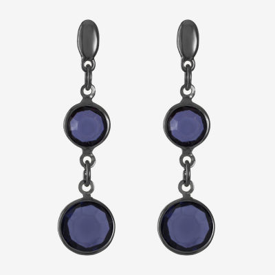 Liz Claiborne Double Round Drop Earrings