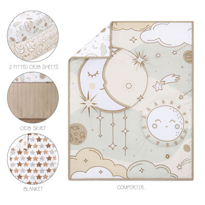 The Peanutshell Starry Skies 5-pc. Crib Bedding Set