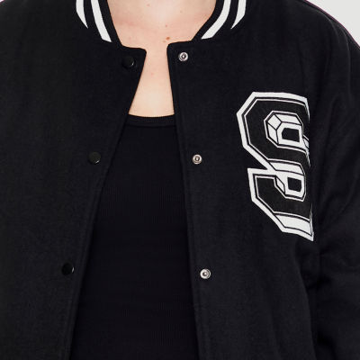 Forever 21 Varsity Midweight Juniors Bomber Jacket