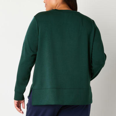 Stylus Plus Womens Crew Neck Long Sleeve Sweatshirt