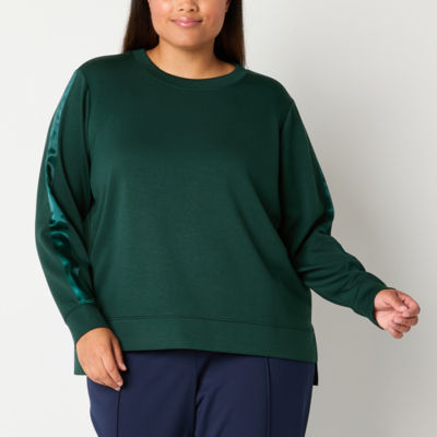 Stylus Plus Womens Crew Neck Long Sleeve Sweatshirt