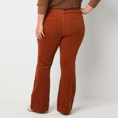 a.n.a Womens High Rise Flare Corduroy Pant