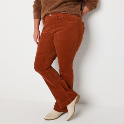 a.n.a Womens High Rise Flare Corduroy Pant