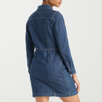 Levi's Womens Long Sleeve Shirt Dress