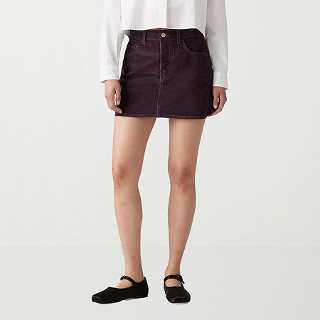 Levi's Icon Skirt Womens Mid Rise Denim Skirt, 32, Purple