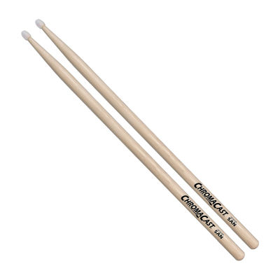 ChromaCast Drumstick Sampler Pack with 7A Black Wood Tip, 5A Nylon Tip, and 5B Wood Tip Drumsticks