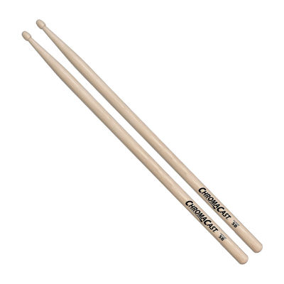 ChromaCast Drumstick Sampler Pack with 7A Black Wood Tip, 5A Nylon Tip, and 5B Wood Tip Drumsticks