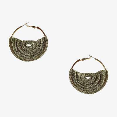 Bijoux Bar Crochet Hoop Earrings