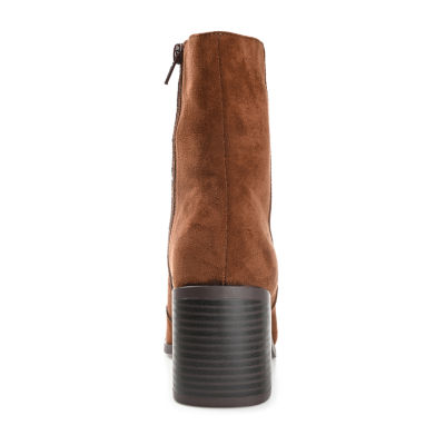 Journee Collection Womens Sloann Stacked Heel Booties
