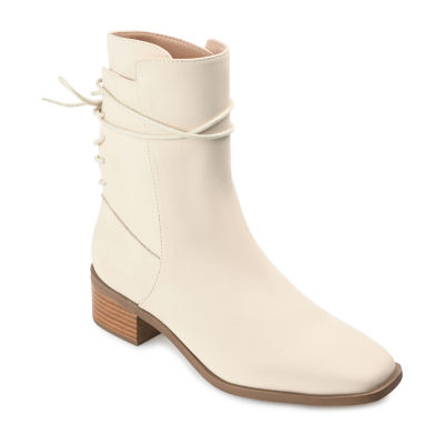 Journee Collection Womens Vannder Stacked Heel Booties JCPenney