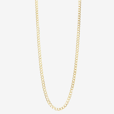 10K Gold Inch Hollow Curb Chain Necklace