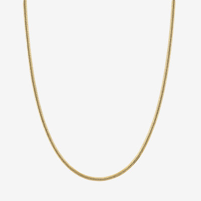 10K Gold Inch Solid Snake Chain Necklace