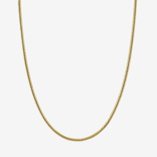 10K Gold 20 Inch Solid Snake Chain Necklace