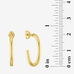 LIMITED TIME SPECIAL! 3 Pair Stud and Hoop Earring Set in 14K Gold Over Silver and Sterling Silver