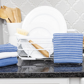 Ritz Stripe Bar Mop Light 4-Pc. Kitchen Towel, Color: Light Blue - JCPenney