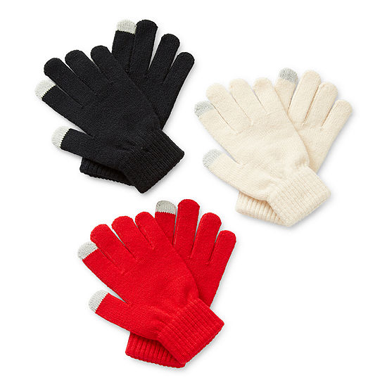 Mixit Womens Touch Tech 3-pc. Cold Weather Gloves