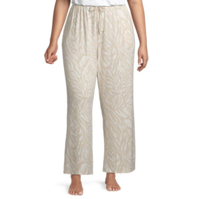 Ambrielle Womens Plus Pajama Pants