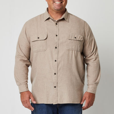Mutual Weave Big and Tall Mens Long Sleeve Regular Fit Flannel Workshirt