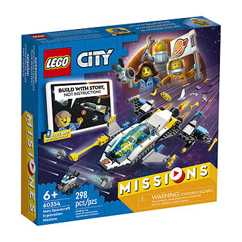 LEGO City Missions Mars Spacecraft Exploration Missions 60354 Building Set  (298 Pieces) - JCPenney