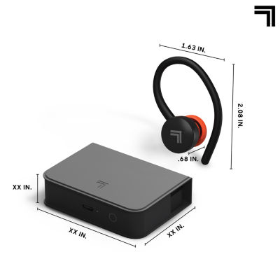 Sharper Image Soundhaven Sport True Wireless Earbuds with Qi Charging Case