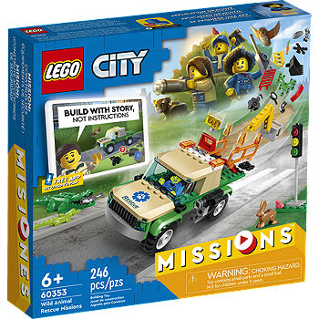 LEGO City Missions Wild Rescue Missions 60353 Building Set (246 Pieces) - JCPenney