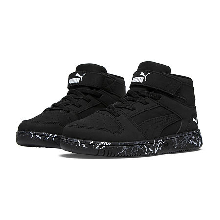 PUMA Rebound Layup Little Boys Basketball Shoes, 13 Medium, Black