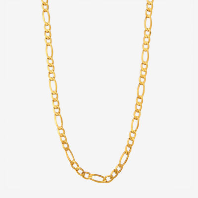 14K Gold 18-24" 5mm Hollow Figaro Chain Necklace