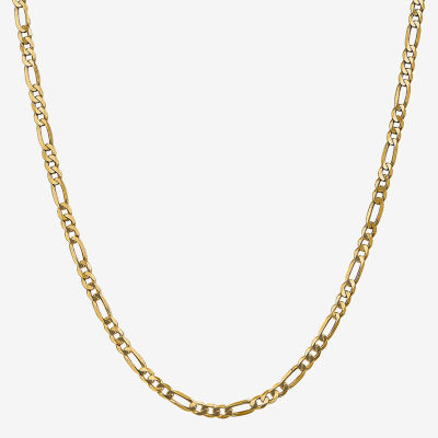 14K Gold Inch Solid Figaro Chain Necklace