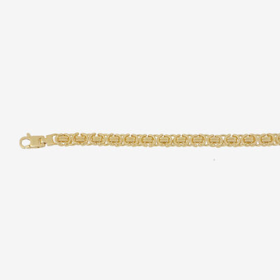 Made in Italy 10K Gold 24 Inch Hollow Link Chain Necklace