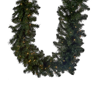 Kurt Adler 9-Ft Twinkle Vanderbilt Pre-Lit Christmas Indoor Garland