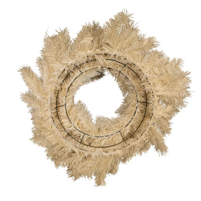 Kurt Adler 30 Inch Unlit Cream Indoor Christmas Wreath